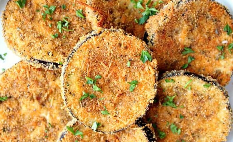 Aubergines A L'ail Et Au Parmesan Air Fryer