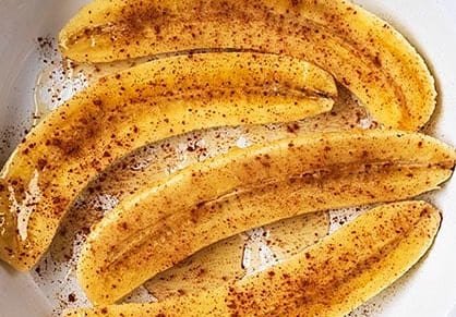 Bananes rôties au miel et jus d'orange air fryer