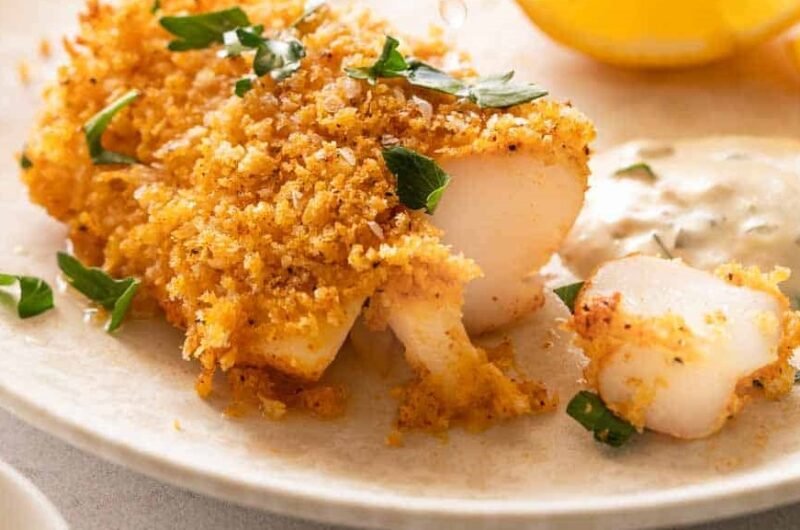 Filet De Cabillaud En Croûte De Moutarde Air Fryer