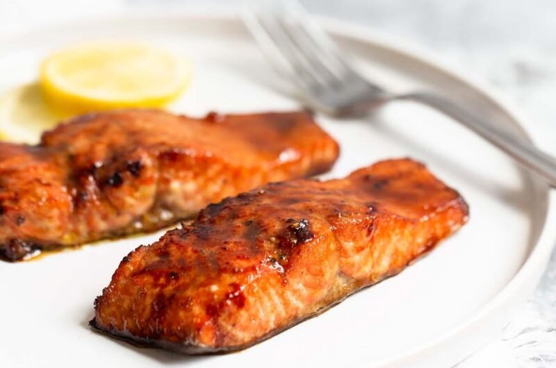 Pavé De Saumon Laqué Miel Et Soja Air Fryer